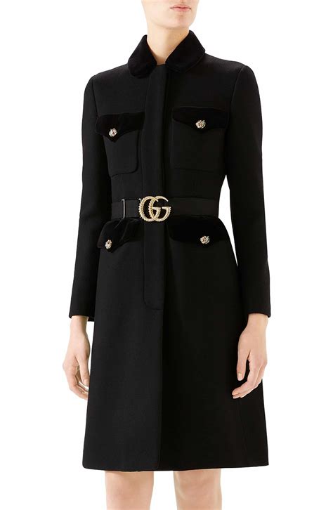 black gucci coats|gucci cashmere coat.